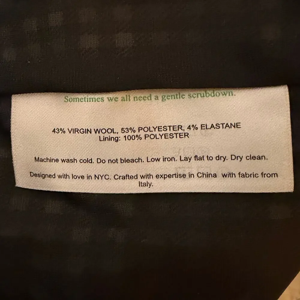 M.M.LaFleur Smith Straight Trouser Check Plaid Sharkskin Wool Pants 2 Preppy - Picture 5 of 9